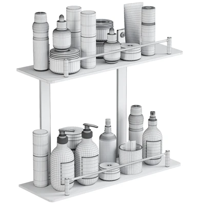 Bathroom accessories on the glass shelf — Вид 3