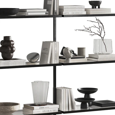 Shelving unit with Zalf decor — Ver 3