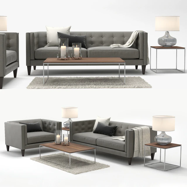 Crate &amp; Barrel Aidan Sofa and Aidan Chair — Descargar