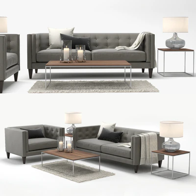 Crate &amp; Barrel Aidan Sofa and Aidan Chair — Ver 1