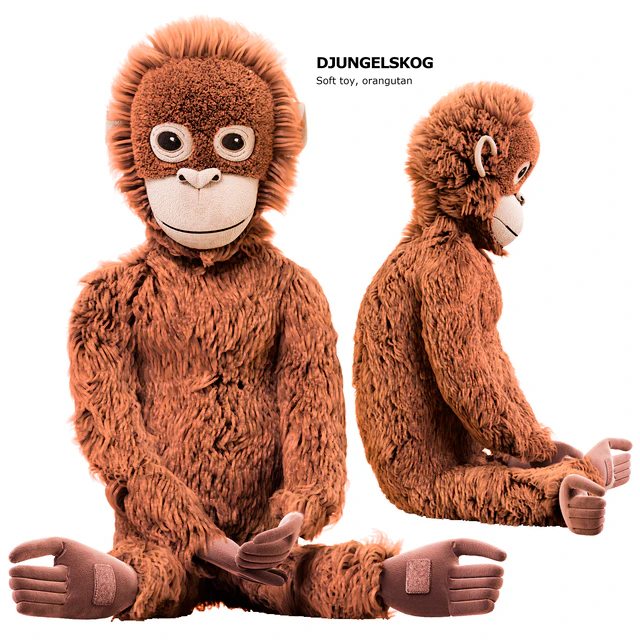 DJUNGELSKOG Soft toy, orangutan Ikea / мягкая игрушка ДЬЮНГЕЛЬСКОГ орангутанг Икеа — Скачать