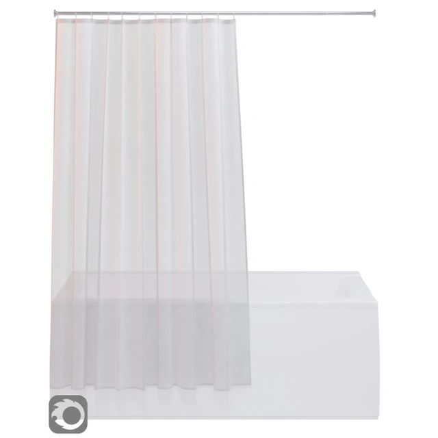 Bath curtain (shower) 200x200 cm (white, gray) — Descargar