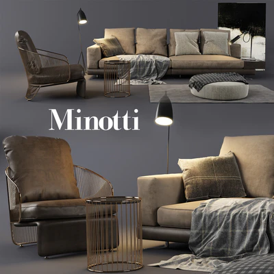 Minotti White Sofa — Вид 1