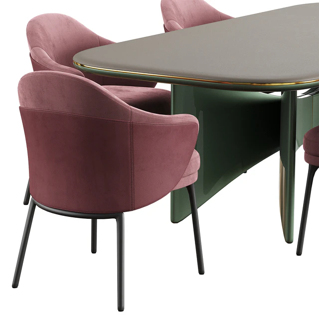 Minotti angie dining Chair Turri Blues Table — Descargar