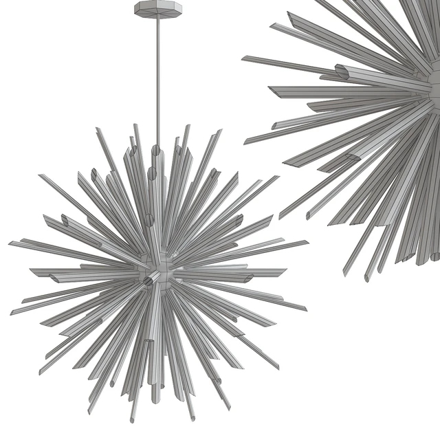 Feiss Quorra 41 Light Burnished Brass Chandelier — Скачать