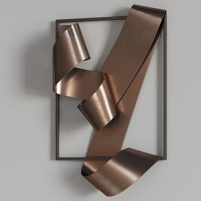 070 Brass Landscape 1908 sculpture by Martha Sturdy — Вид 6