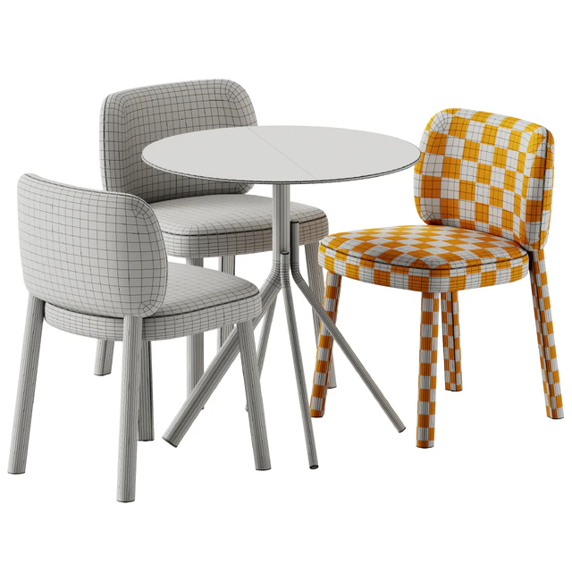 Bross Aretha Chair and Et al Main Table — Скачать