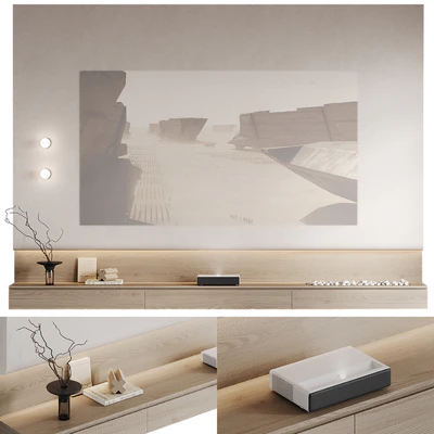 TV wall with Xiaomi laser projector — Ver 1