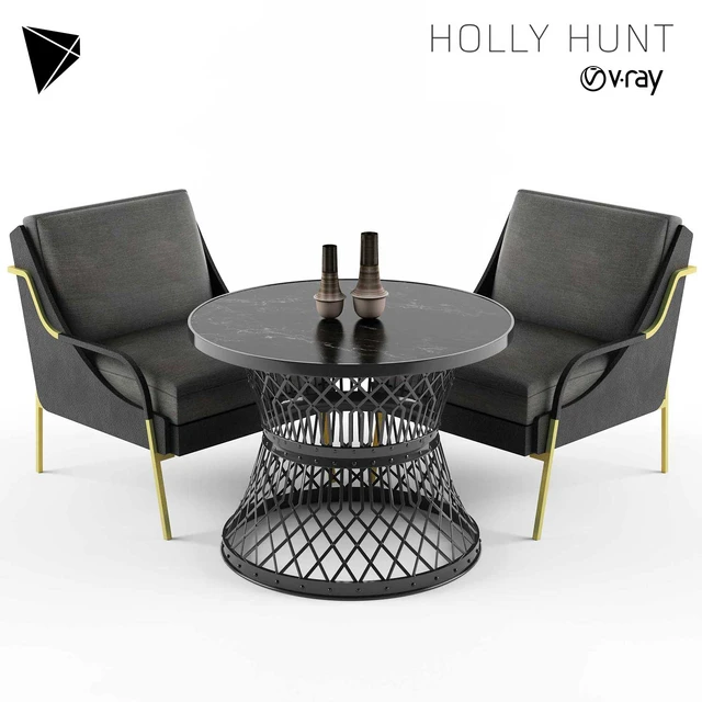 Holly Hunt Harlow Lounge Chair Set — Descargar