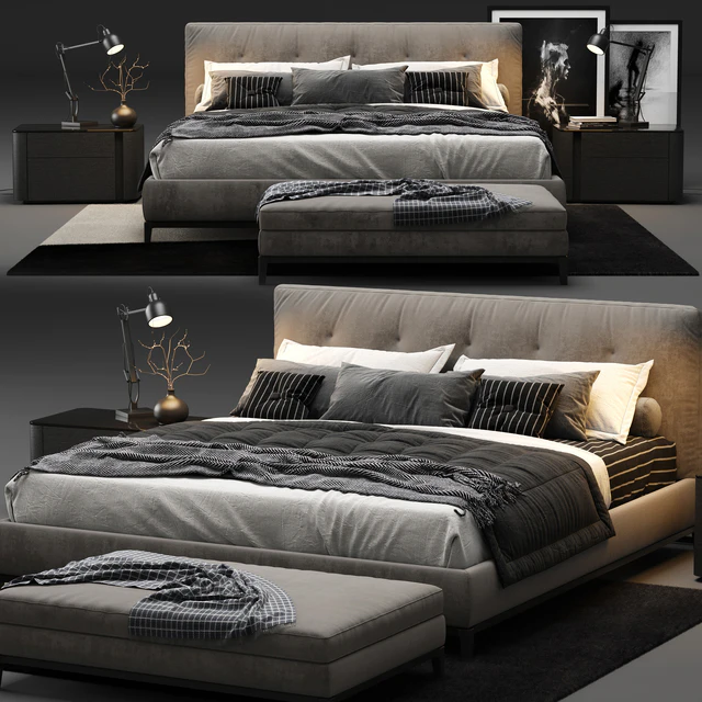 Minotti - Andersen Quilt Bed — Descargar