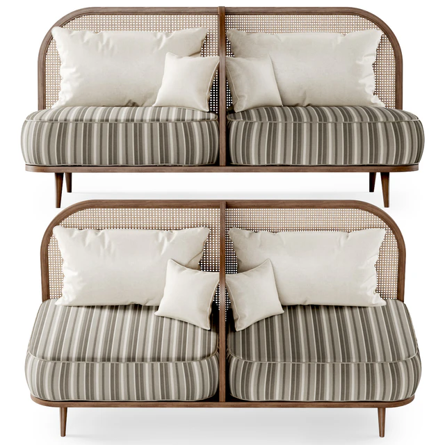 Two-seater restaurant sofa TS2 / Двухместный диван — Скачать