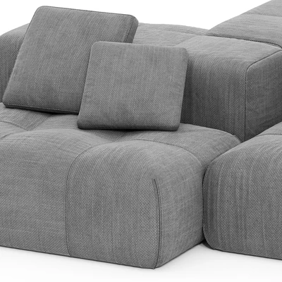 Saba Italia PIXEL Sectional fabric sofa with removable cover — Вид 6