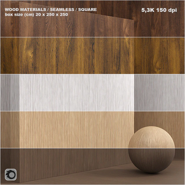 Material wood / veneer / (seamless) - set 32 — Descargar