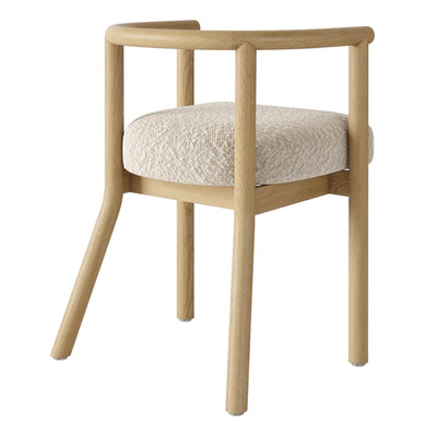 Crate and Barrel White Horse Upholstered Kids Play Chair 21 "by Leanne Ford — Ver 5