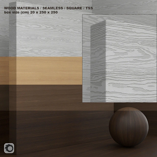 Material wood / TSS plate CLEAF (seamless) - set 57 — Descargar