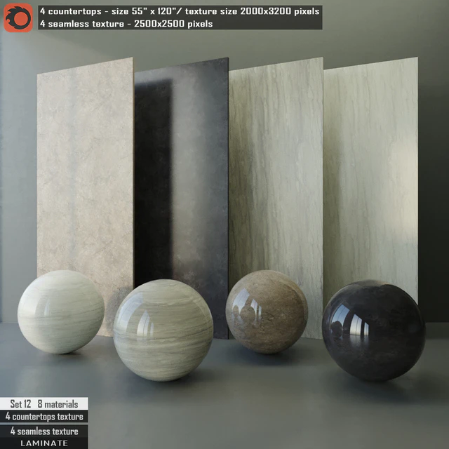 Laminate countertops & Seamless texture Set 12 — Descargar