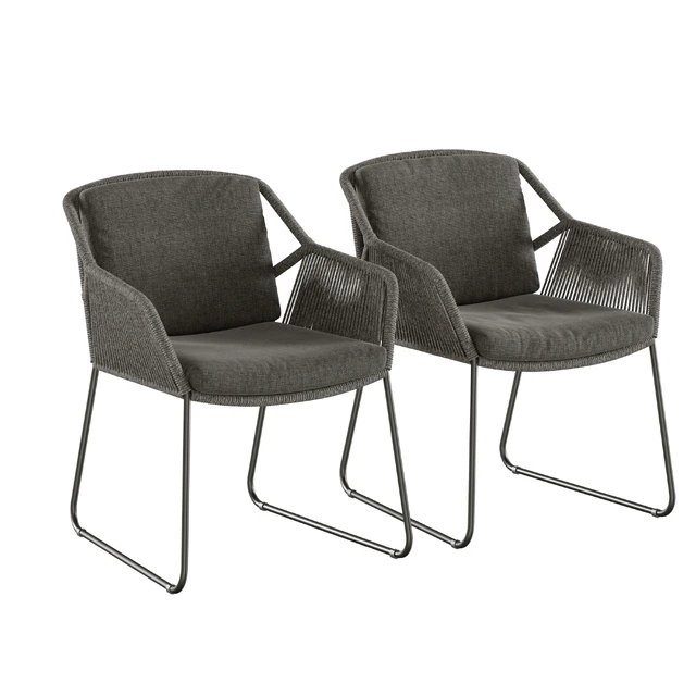 Outdoor garden wicker woven dining set 4so accor — Descargar