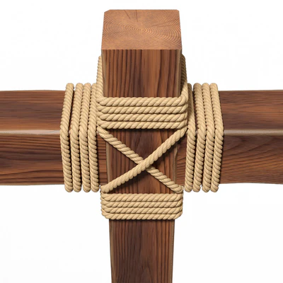 Wooden beams with rope — Ver 5