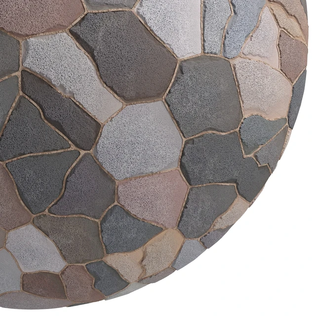 Ston Wall Material 2 - By 3 color, Pbr By Sbsar, 4k — Descargar