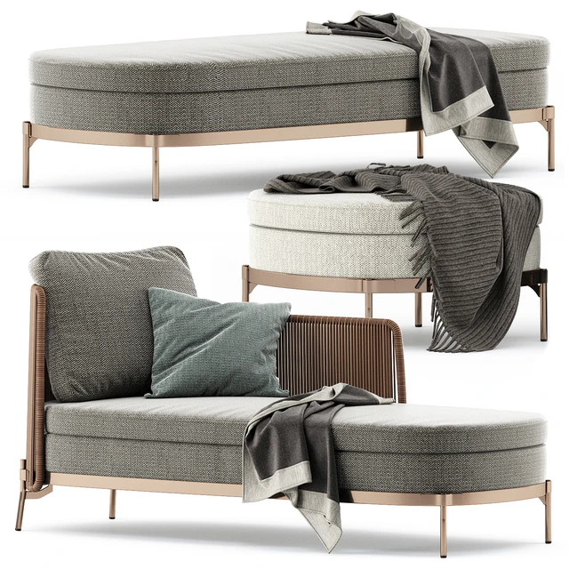 TAPE CORD PAOLINA and BENCH and OTTOMAN by Minotti — Descargar