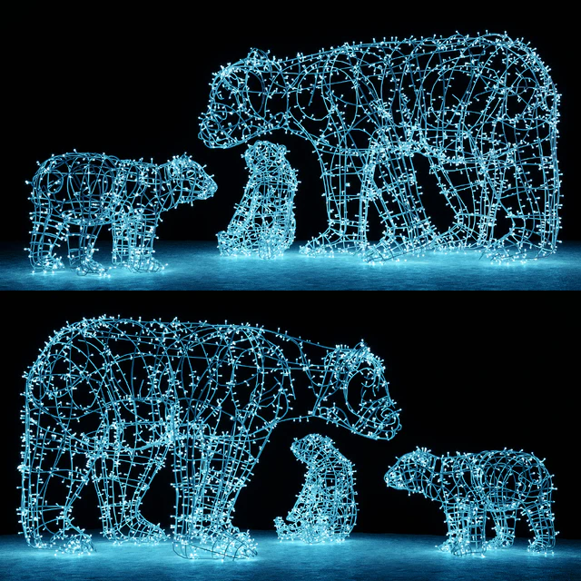 Bears from garlands — Descargar
