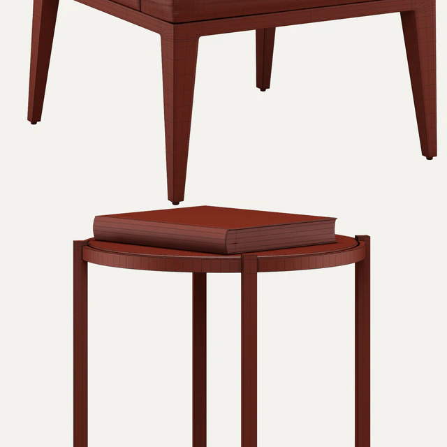 Baker OJAI DINING CHAIR & ON CENTER OCCASIONAL TABLE — Скачать