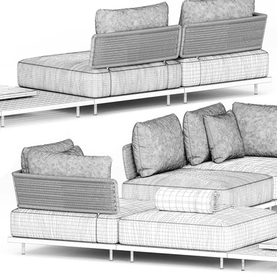 QUADRADO OUTDOOR SOFA by Minotti — Ver 4