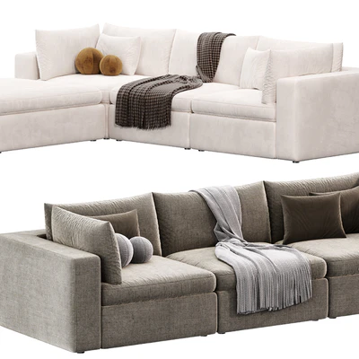 Harmony Modular 4 Piece Ottoman Sectional Sofa by westelm — Ver 4