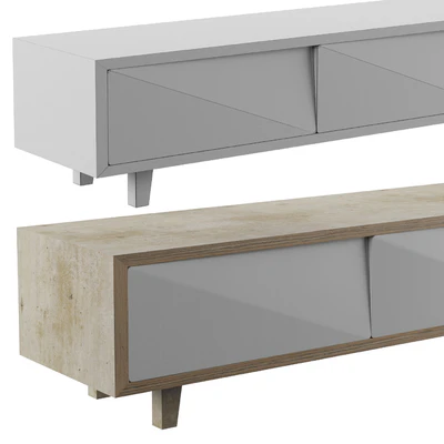 ARCHPOLE OAK TV stand — Ver 3