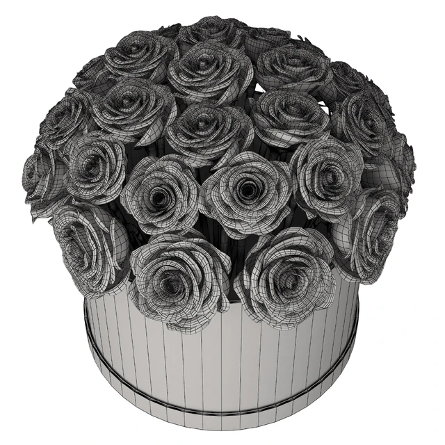 White roses in box — Descargar