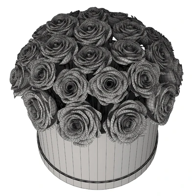 White roses in box — Ver 3