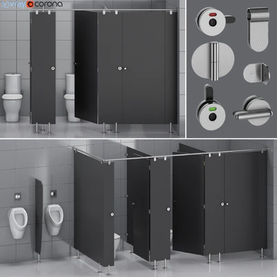 Sanitary partitions for public toilets FunderMax 1 (constructor) — Ver 1