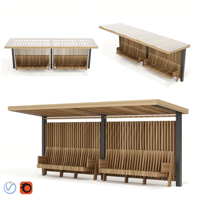 Canopy with benches — descargar