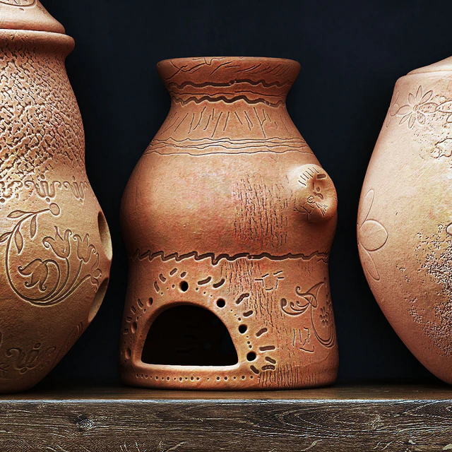 Dishes clay n20 / Clay crockery shelf no.20 — Descargar