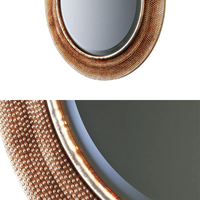 Howard Elliott Collection yukon champagne silver mirror — Ver 2