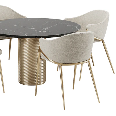 Dinning chair and table set26 — Ver 3