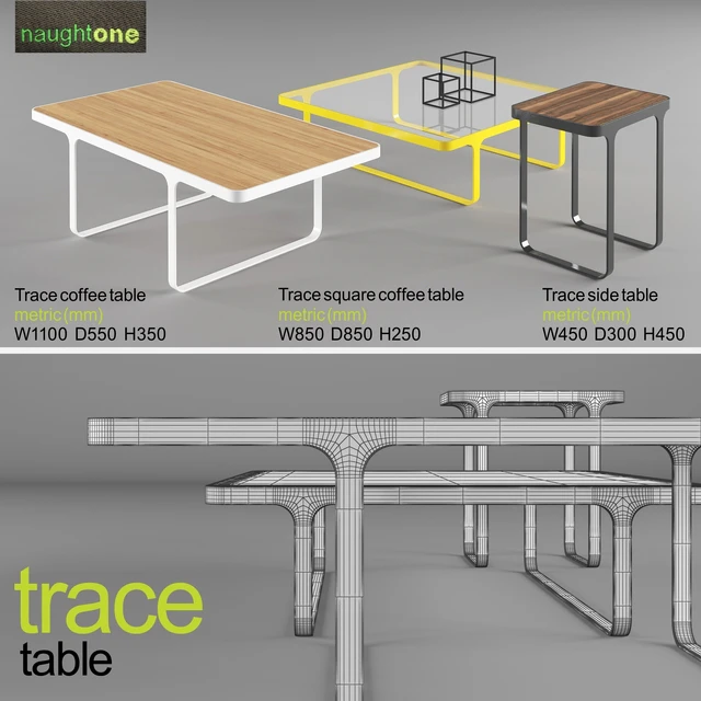 Naughtone. Trace small. Set coffee tables — Descargar