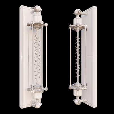 AVE Antique Brass Long Bulb Cage Wall Mount Lamp — Вид 2