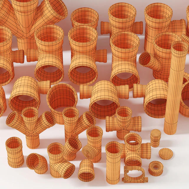 Sewer pipes collection counstraction / Фитинги  канализационные конструктор — Скачать