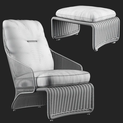 MINOTTI COLETTE outdoor armchair — Вид 3