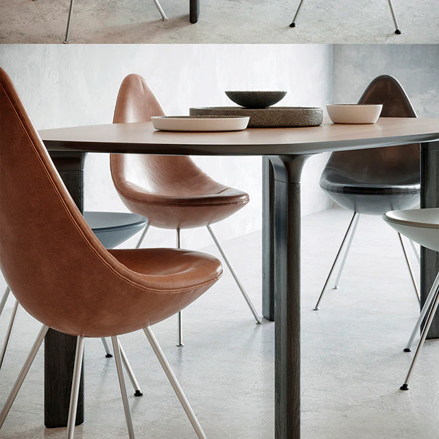 Analog table, Drop chair — Скачать
