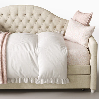 RH REESE TUFTED DAYBED WITH TRUNDLE — Ver 3