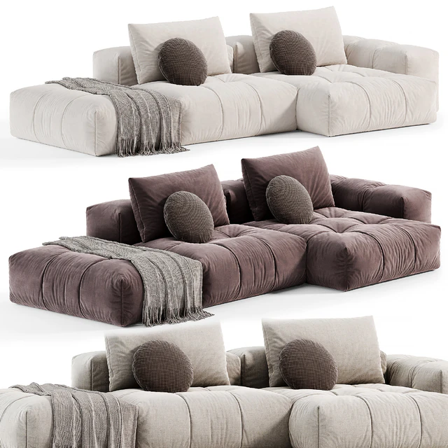 Modern Modular L-Shape Sofa by Litfad, диваны — Скачать
