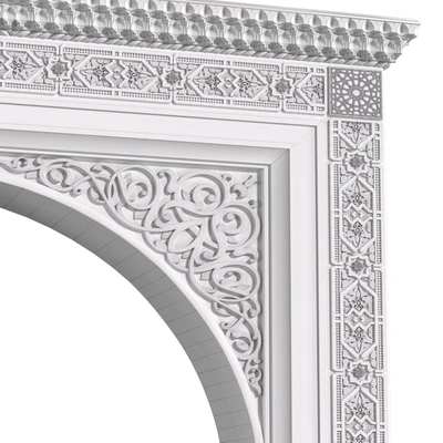 Arch in oriental style.Arabian arch.Moroccan arc.Arabic Door Portal.Entryway — Ver 3