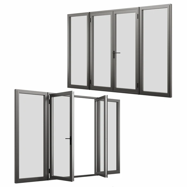 A set of metal windows and doors. — Descargar
