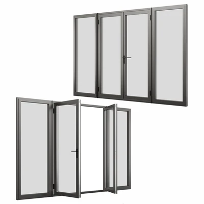 A set of metal windows and doors. — Ver 4