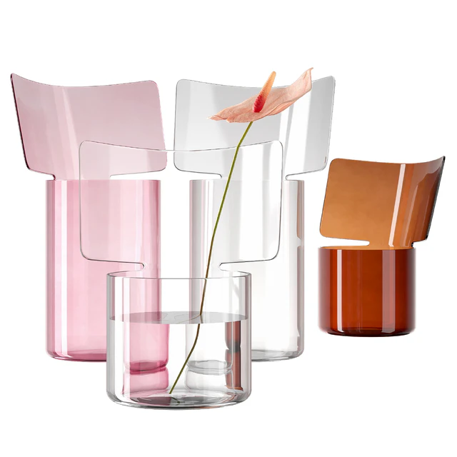 Riflessi vase by Paola C with Anthurium flower — Descargar