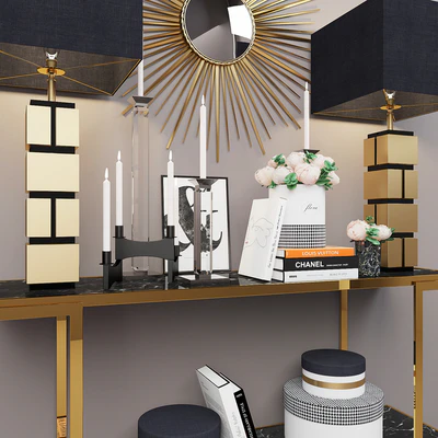 Decorative set with objects Eichholtz factory — Ver 3