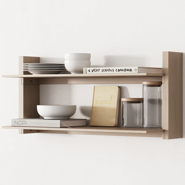 162 kitchen decor set accessories 05 dishes and books 01 — Скачать