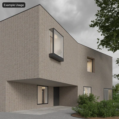 sandfaced english bond brick wall texture gray — View 5